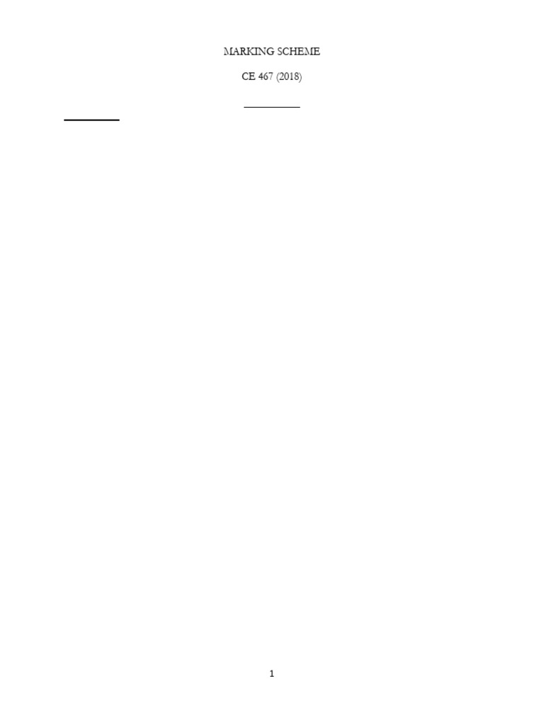 Ce 467 (2018) Answers-1 | PDF | Road Surface | Concrete