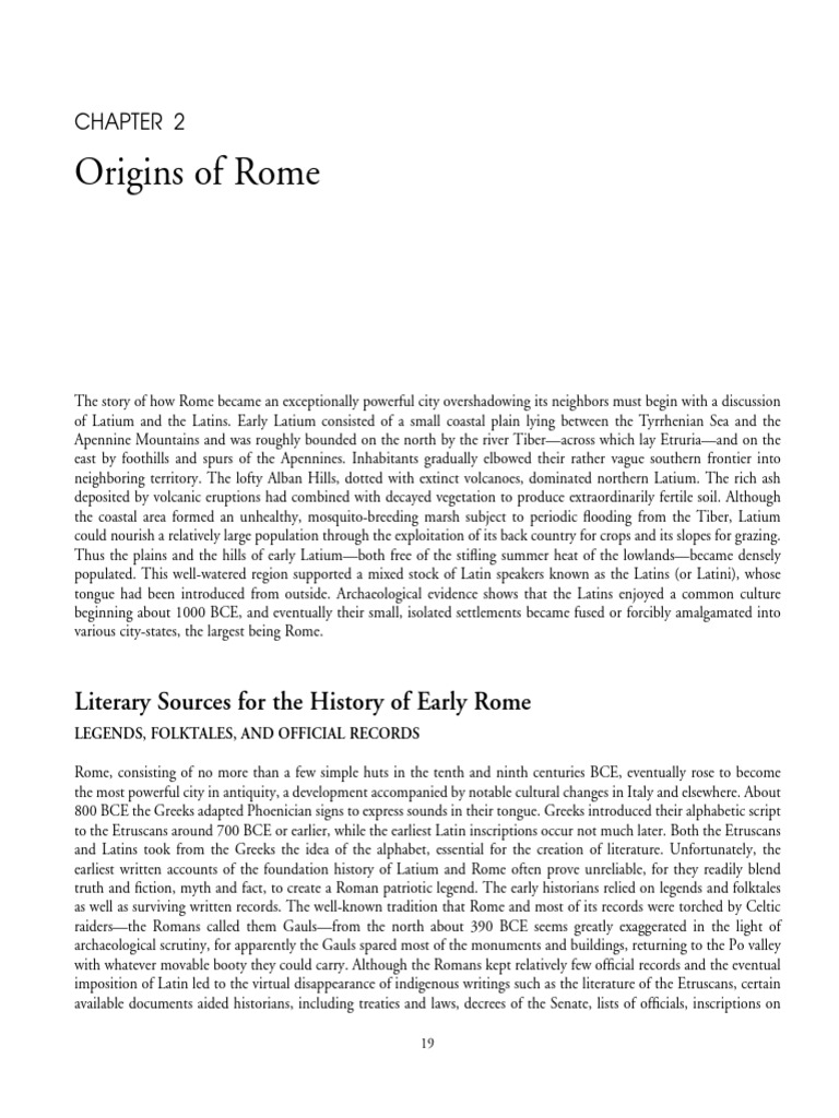 Ancient Rome - (Chapter 2) | PDF | Aeneas | Ancient Rome