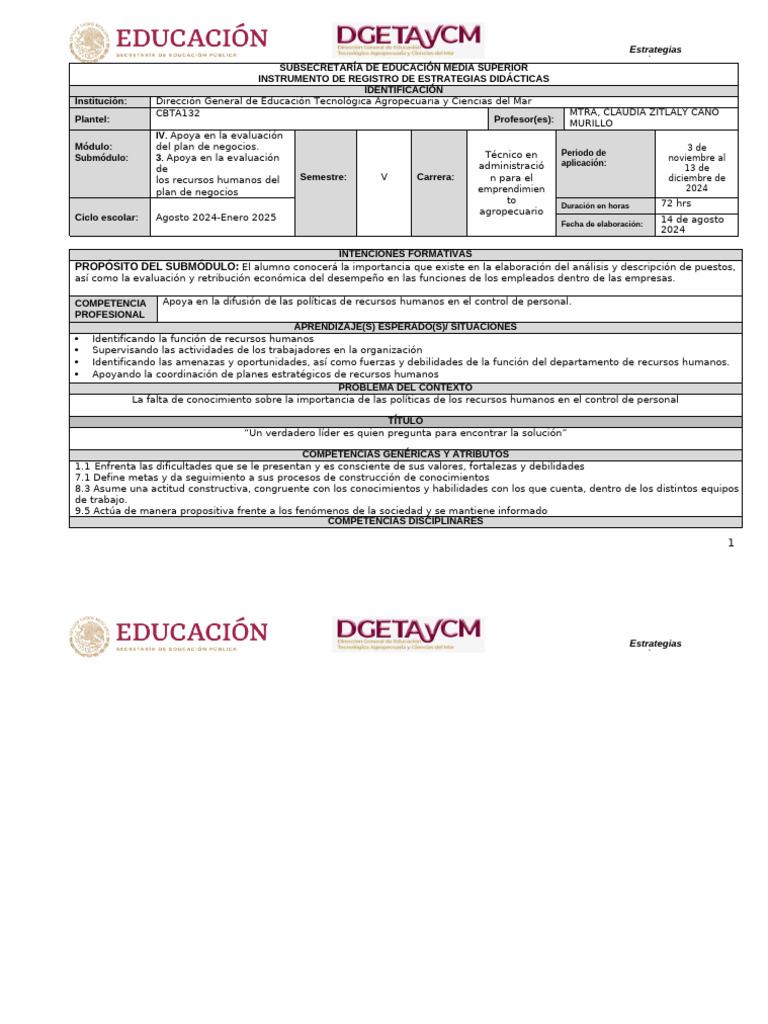 09bb7f14_ECA MODULO IV SUB 3_CLAUDIA PARCIAL 3 | PDF | Evaluación ...