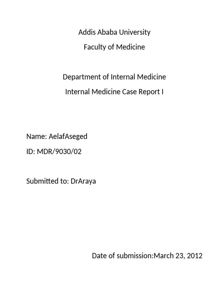 Medical Case Report Analysis | PDF | Pneumonia | Pulse