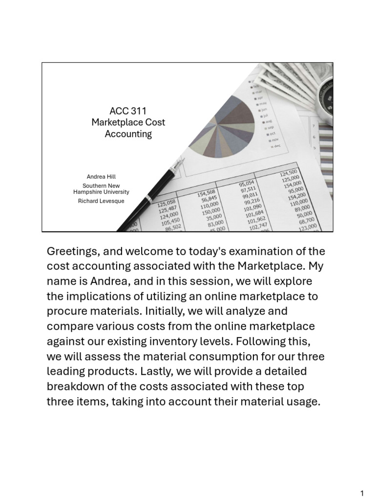 ACC 311 Module 3 - Speaker notes | PDF | Pricing | Prices
