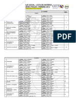 Cronograma Finales Febrero 2012