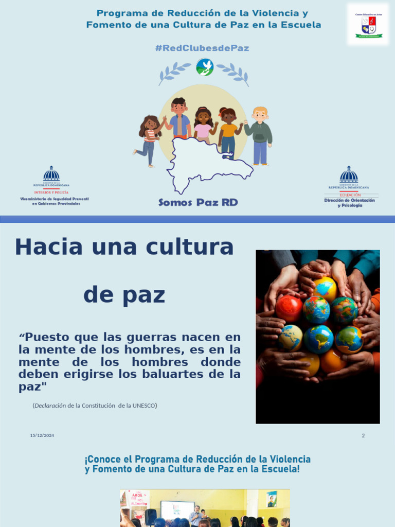 Cultura de Paz | PDF | Paz | Violencia
