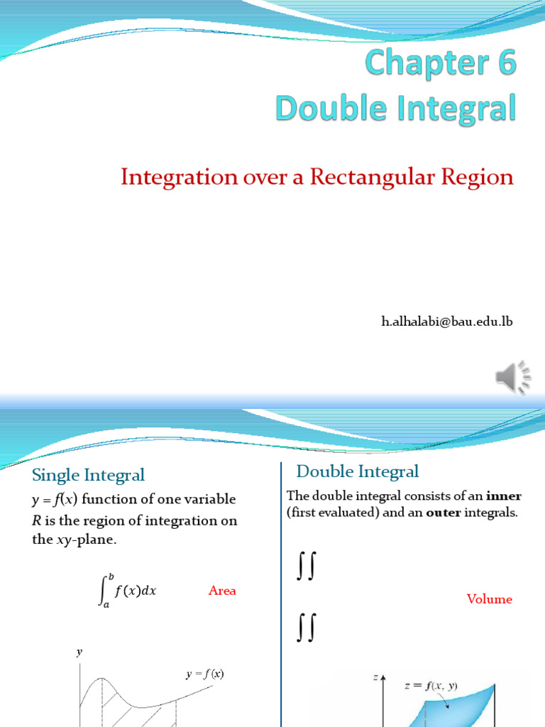 Double Integral-1 | PDF | Integral | Physical Quantities