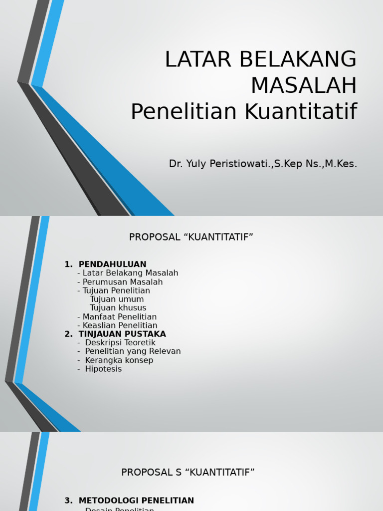 Latar Belakang Penelitian Kuantitati…