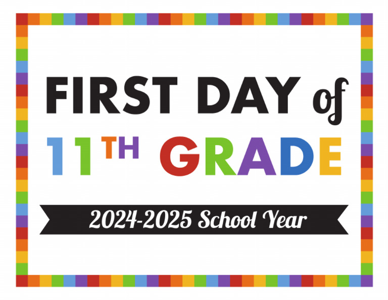 First Day of School - 11th Grade - 2024 | PDF