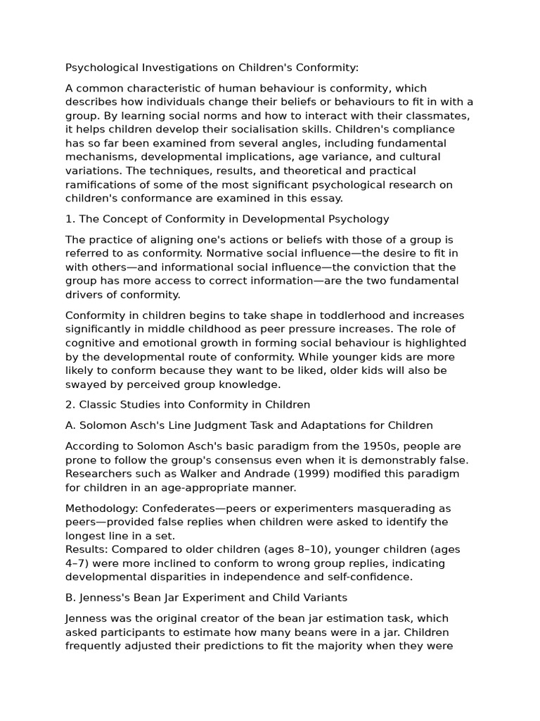 Conformity1 1 Pdf Conformity Socialization