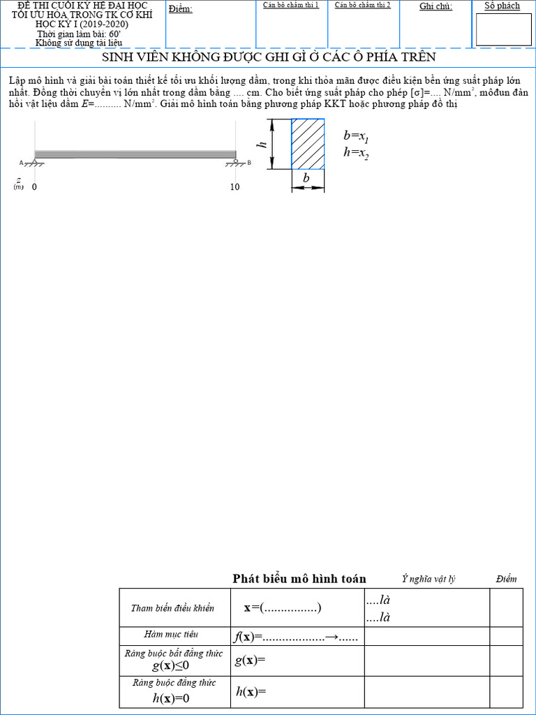 Form de Thi CK | PDF