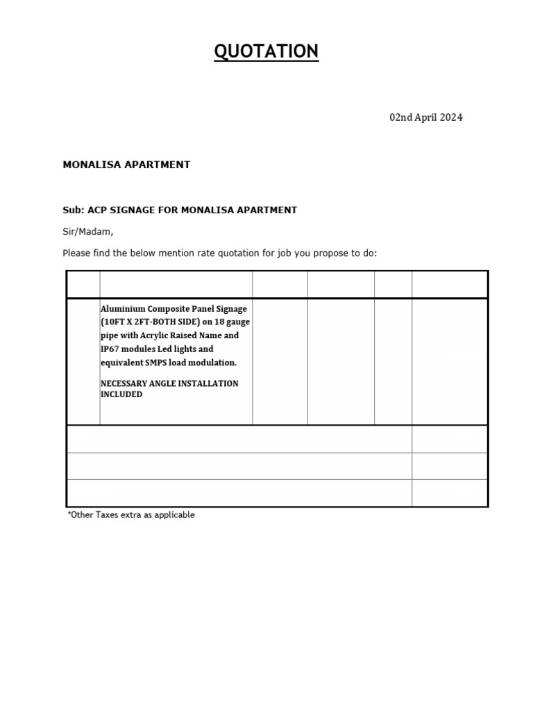 QUOTATION | PDF