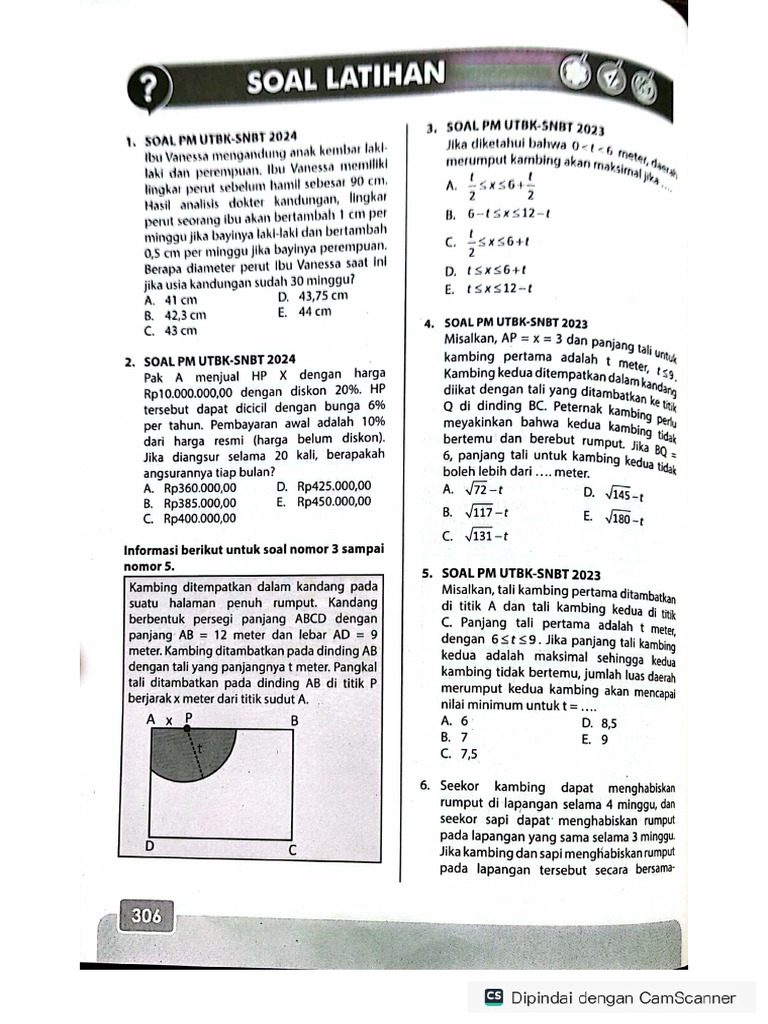 Soal latihan pm pdf