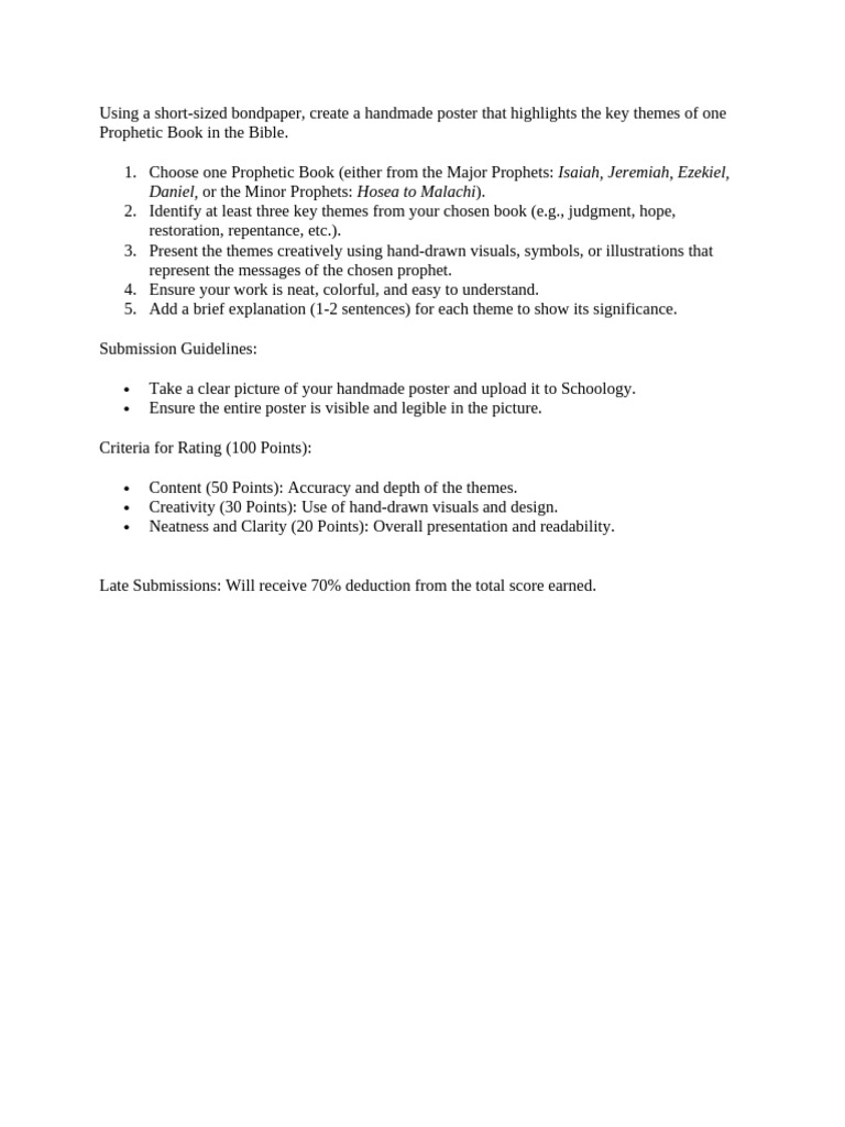 Prophetic - Poster (1) Assignment On RE 101 | PDF