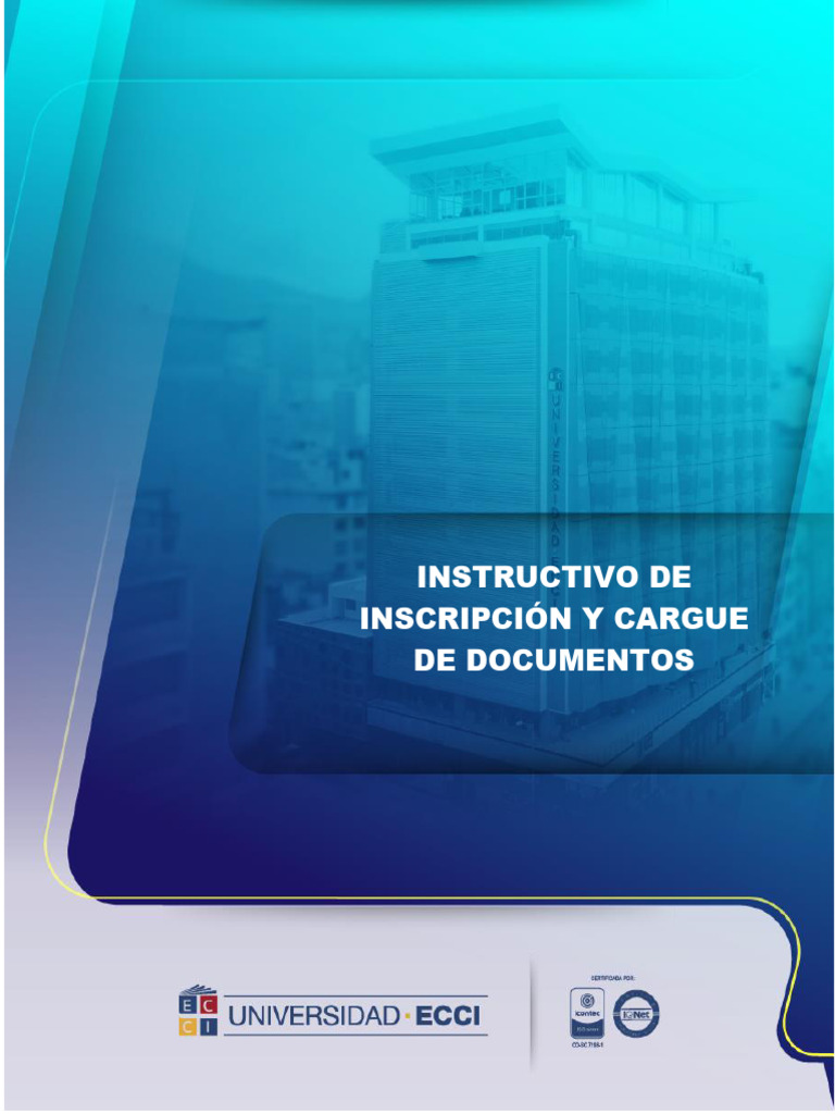 Instrucciones Para Inscripción Y Documentos Pdf