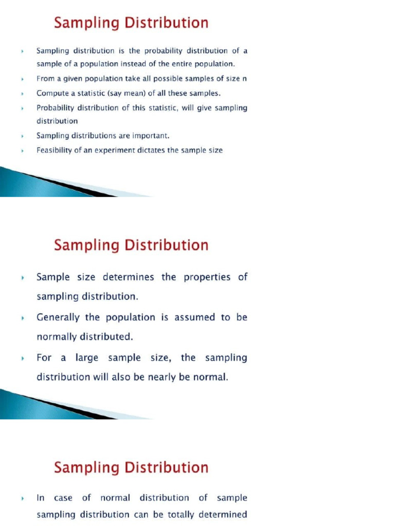 Different Methods of Sampling Distribution | PDF