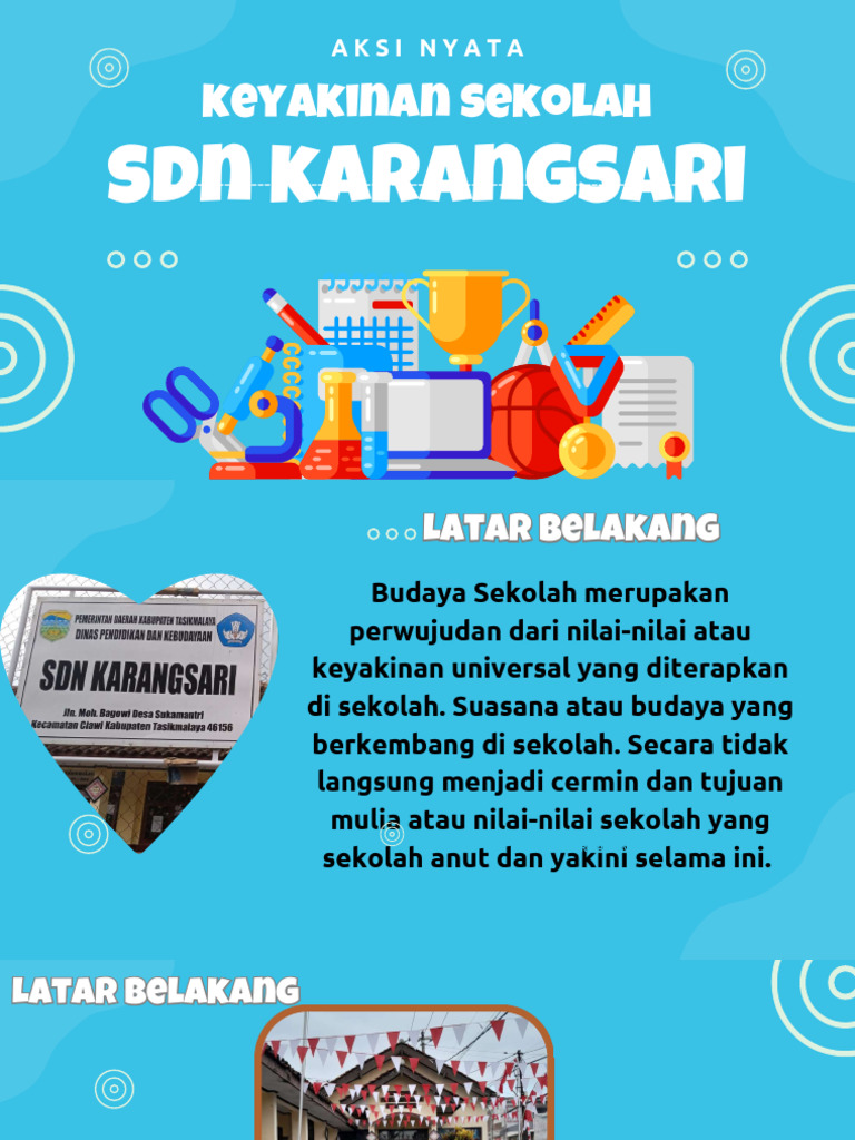 AKSI NYATA Keyakinan Sekolah SDN Karangsari_compressed | PDF