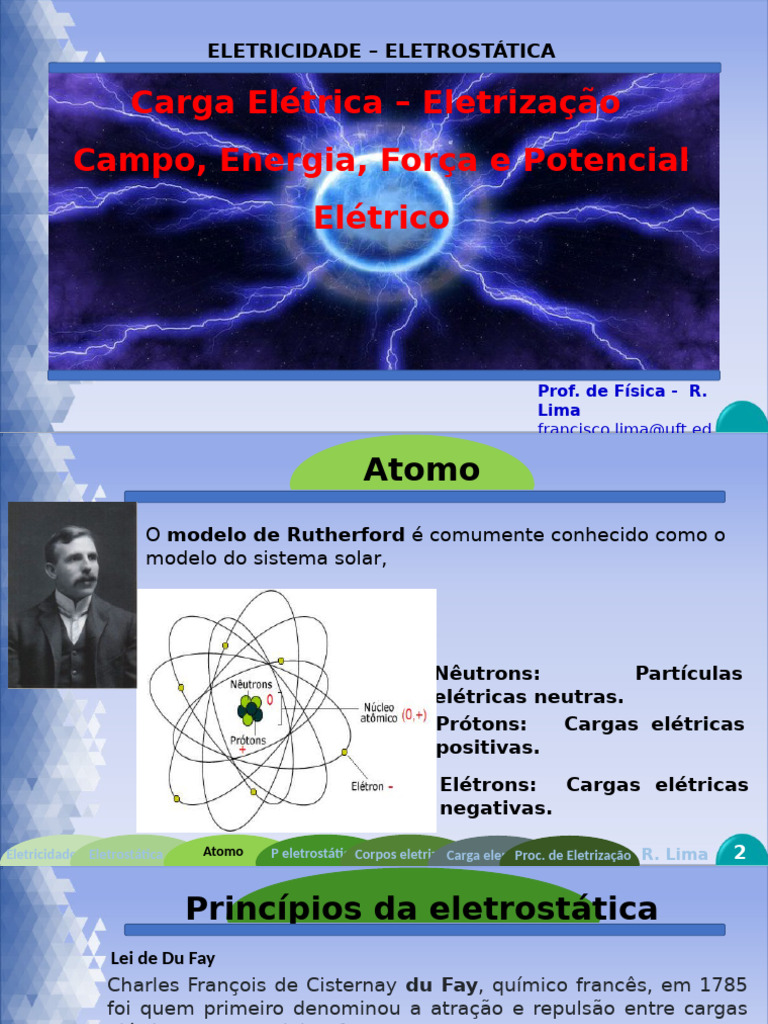 Fundamentos de Eletrostática e Eletrização | PDF | Carga elétrica ...