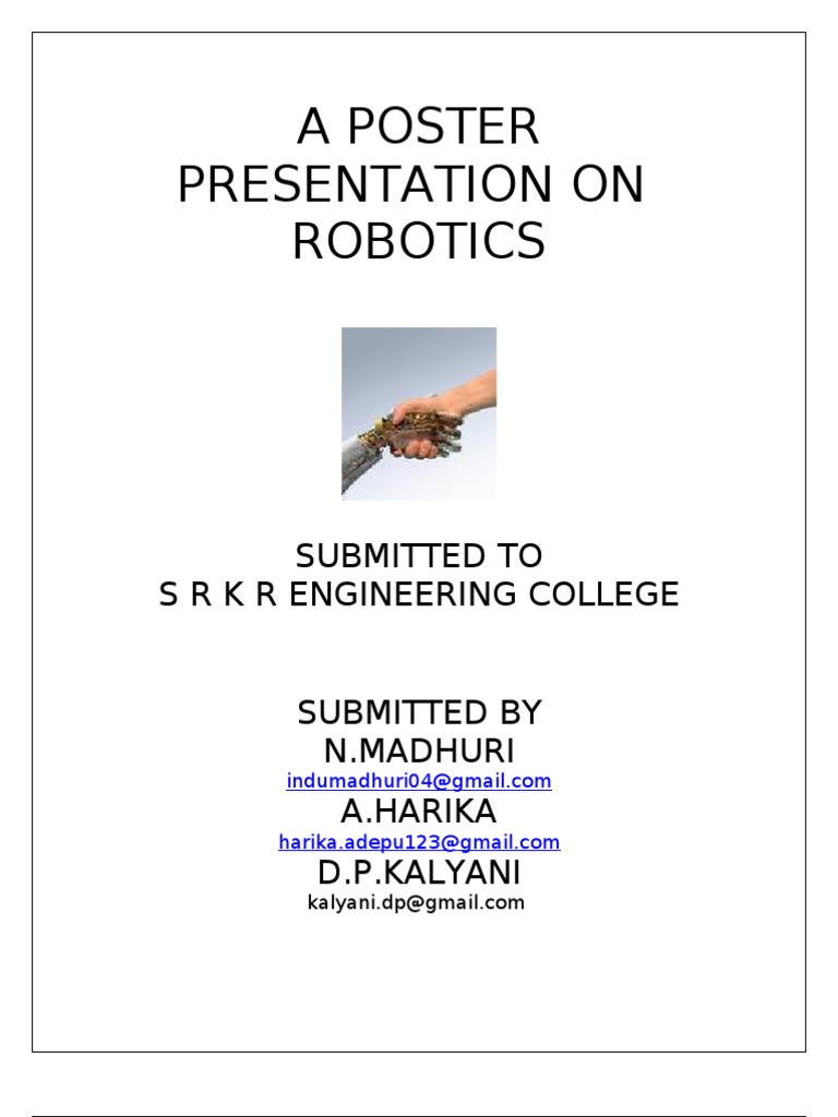 paper presentation on robotics