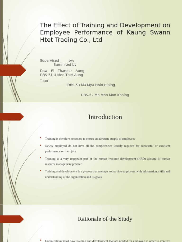 Training Impact on Employee Performance | PDF | Business | Cognition