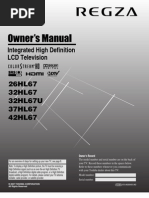 Toshiba TV Manual