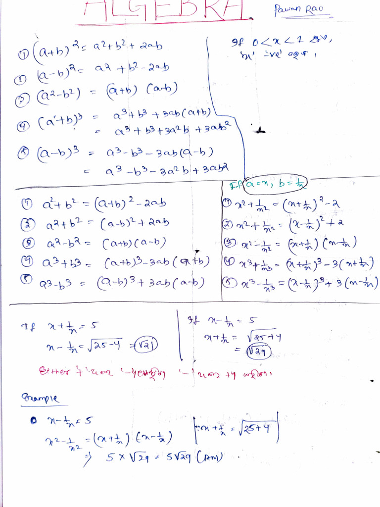 Algebra by pawan rao | PDF
