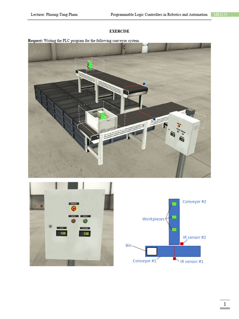 Programing Exercise - Conveyer | PDF | Programmable Logic Controller ...
