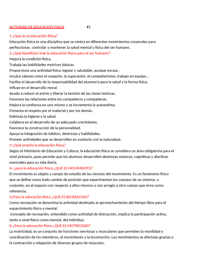 Imágenes para Educación Física imprimibles | PDF | Educación Física ...