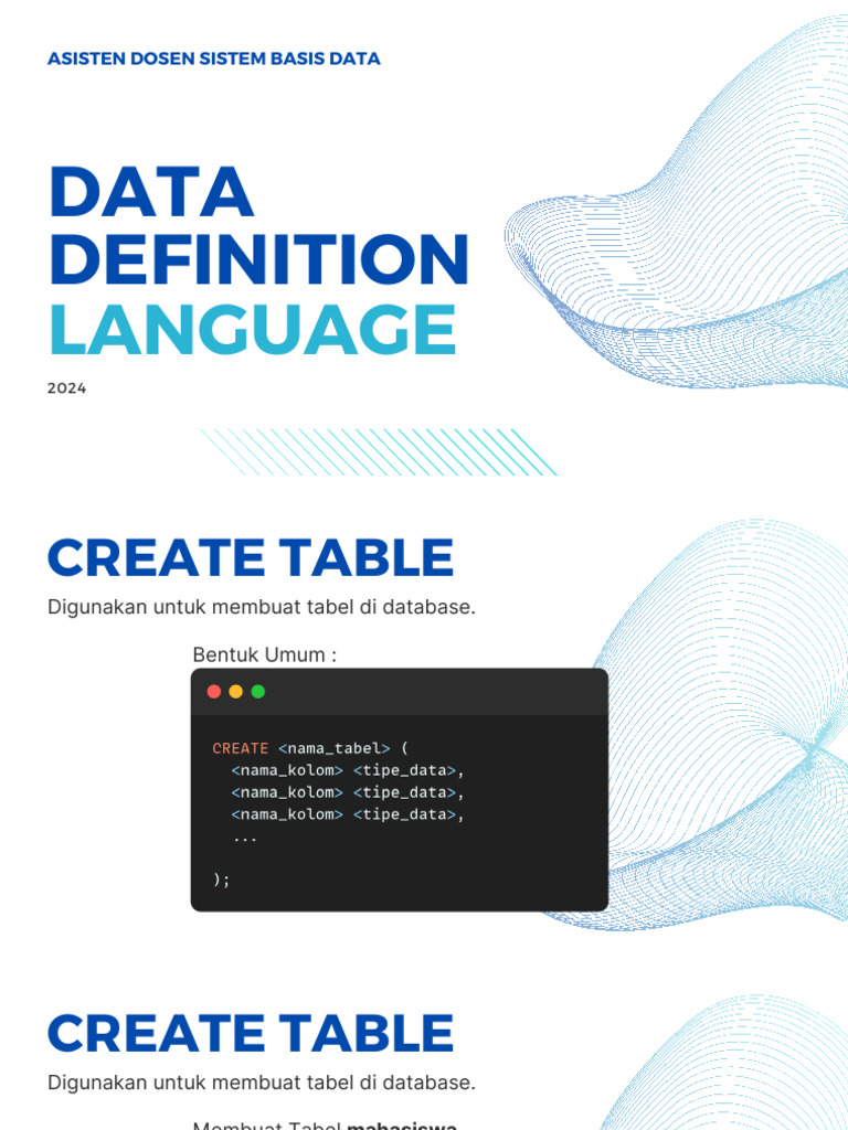 Data Definition Language (1) | PDF