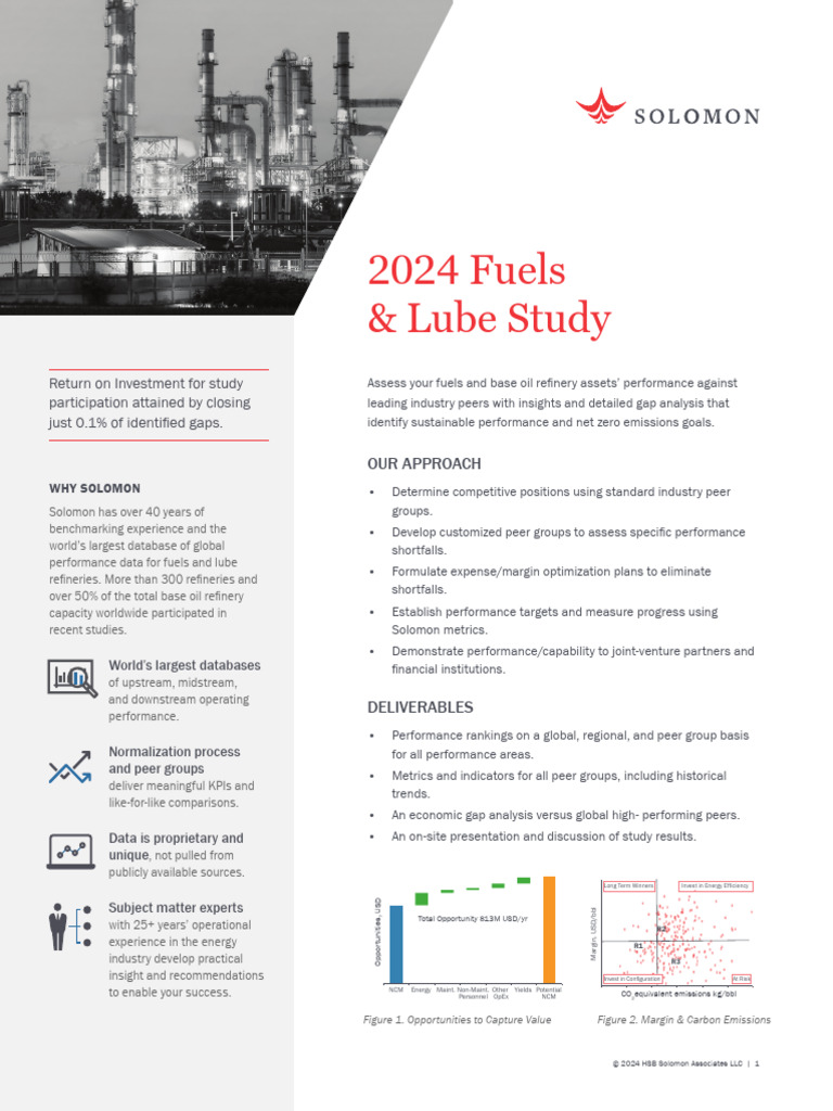 2024 Fuels & Lube Benchmarking Study | PDF | Performance Indicator ...