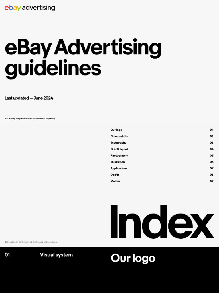 eBay Brand Identity Guidelines | PDF | Sans Serif | Logos