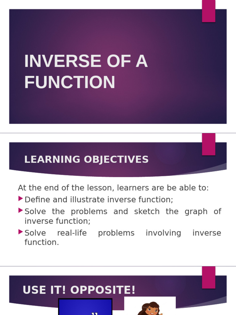 Inverse of A Function | PDF