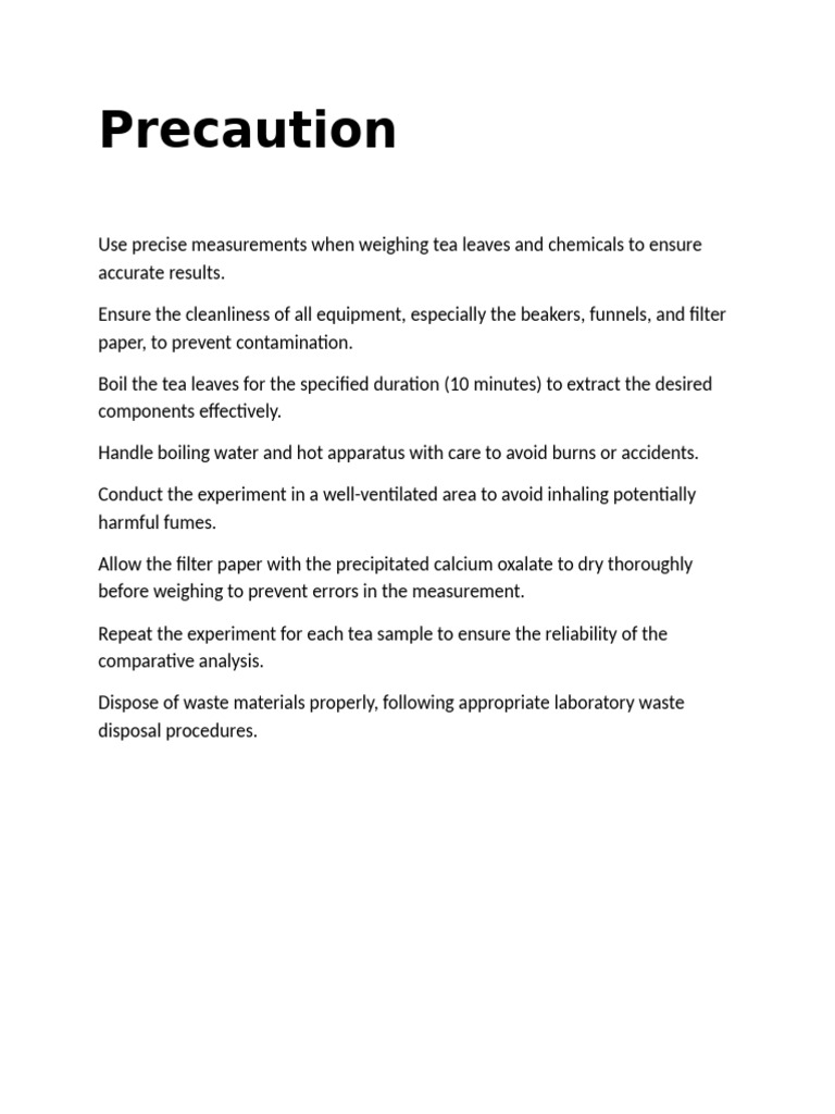 Precaution | PDF
