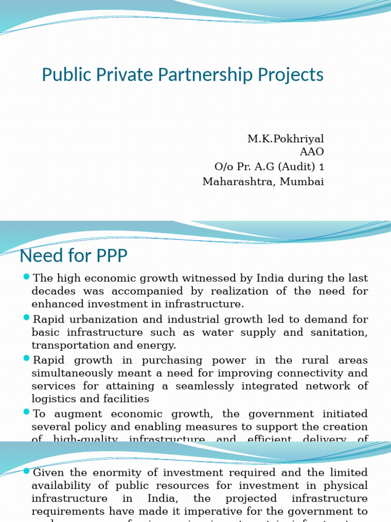 Overview of Public Private Partnerships | PDF | Public–Private ...