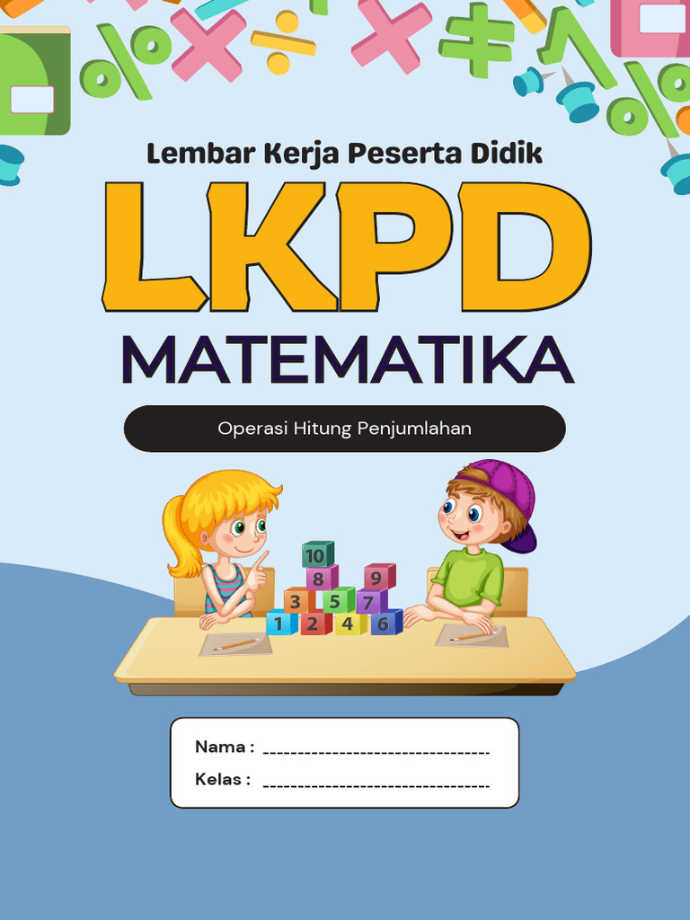 Biru Ilustrasi LKPD Sampul Buku Matematika - 20241006 - 145539 - 0000 | PDF