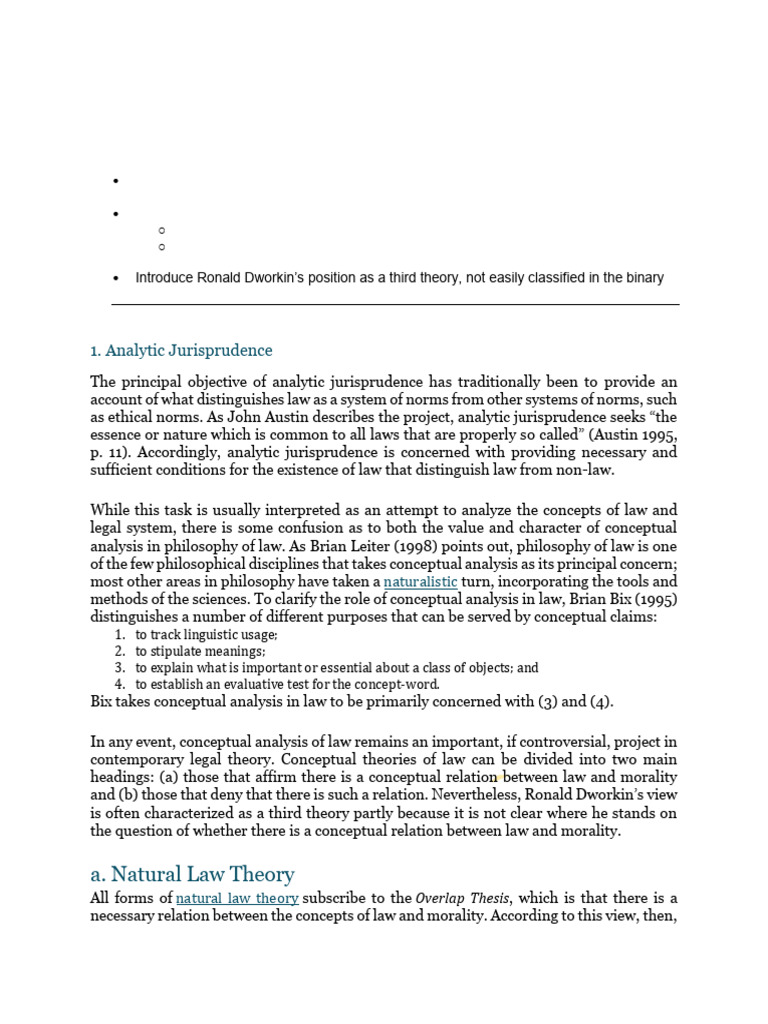 AAA Conceptual Theories of Law | PDF | Jurisprudence | Natural Law