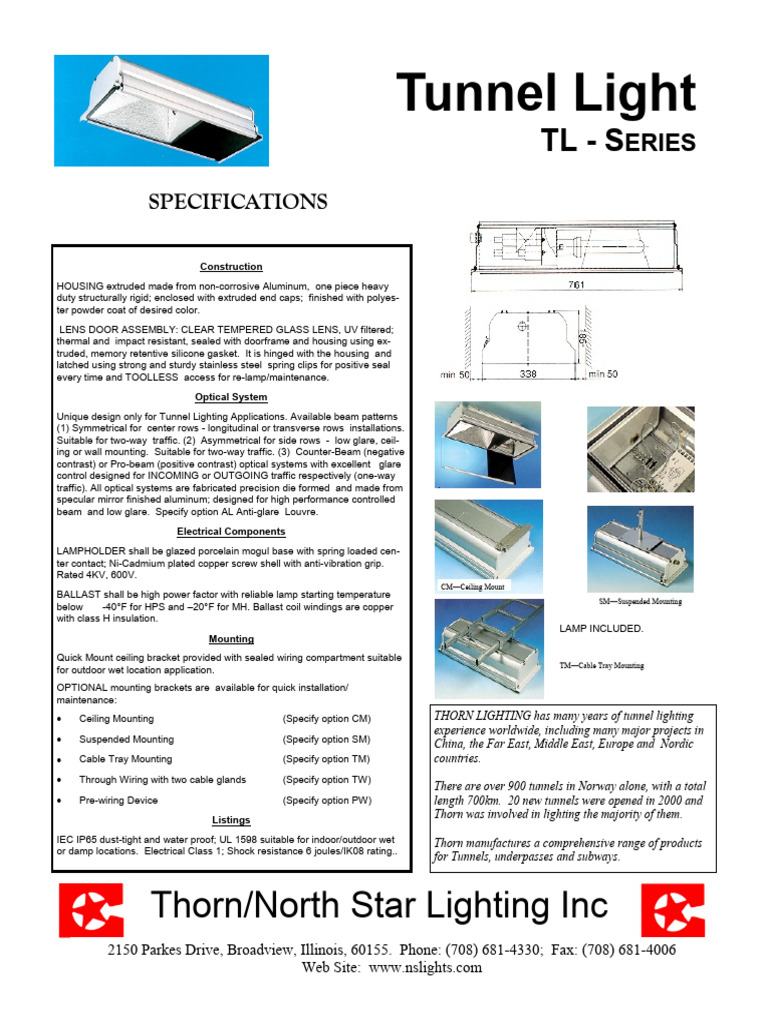Tunnel Lighting | PDF | Electrical Wiring | Optics