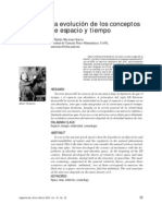 La Evolucion de Los Conceptos de Espacio y Tiempo - J.R. Morones