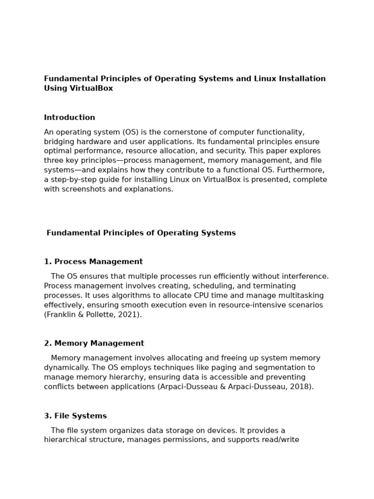 Written Assignment Unit 1 | PDF | Operating System | Process (Computing)
