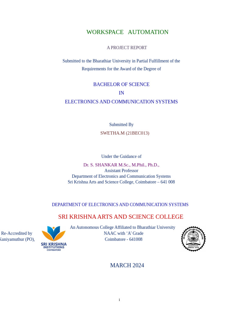 Workspace Automation 2 | PDF | Automation | Internet Of Things