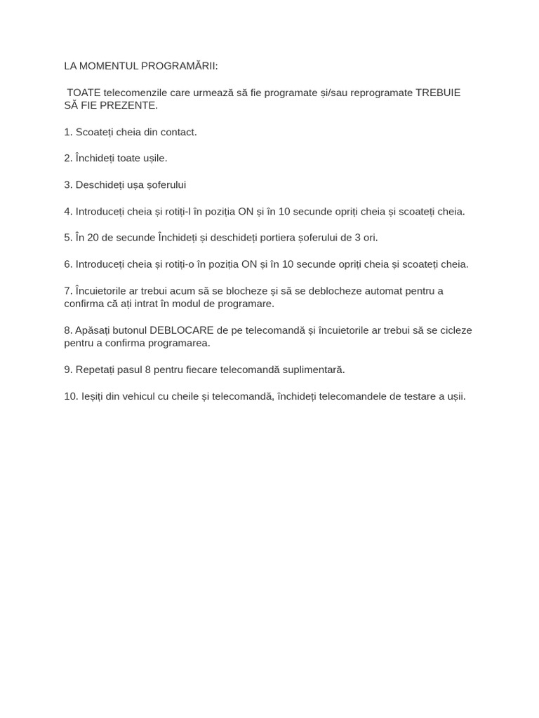 Programare Cheie Suzuki | PDF
