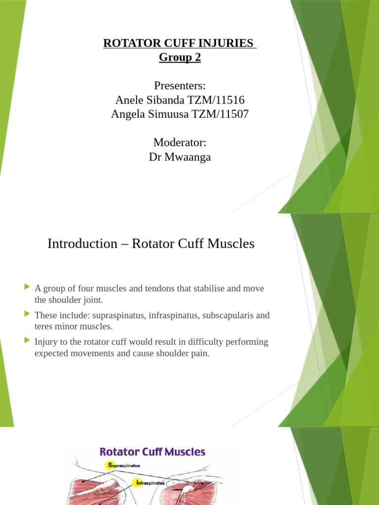Rotator Cuff Injuries. | PDF | Shoulder | Musculoskeletal System