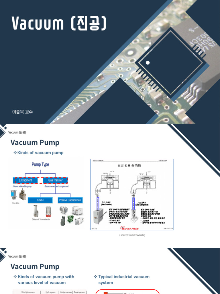 (10주차 - 3차시 - 학습자료) 3.반도체 장비와 설비 | PDF | Pressure Measurement | Vacuum