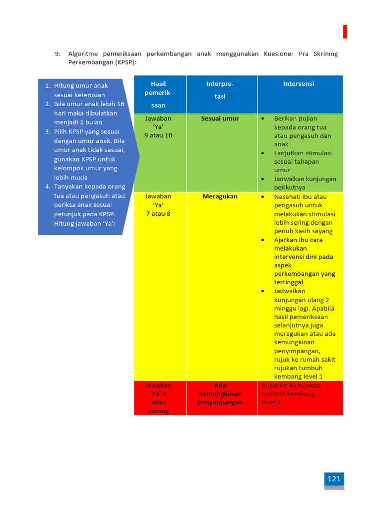 Interpretasi Hasil KPSP Anak | PDF