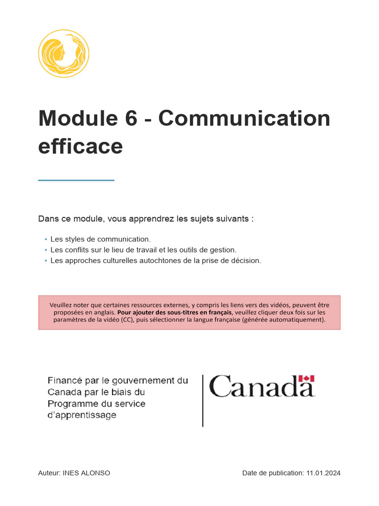 Styles de communication et gestion des conflits | PDF | Résolution de ...