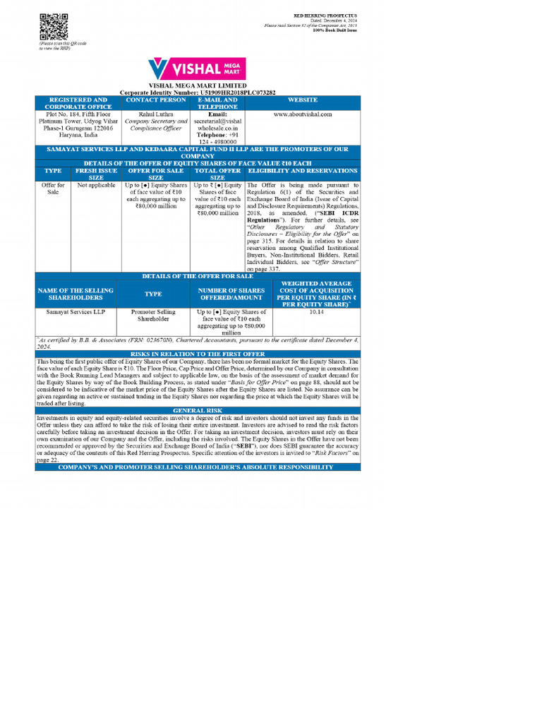 Vishal Mega Mart | PDF