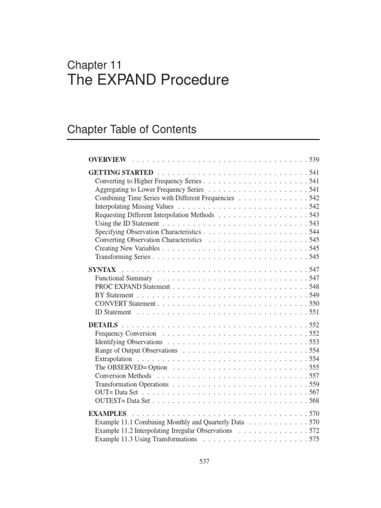 Chap11 (Proc Expand) | PDF | Time Series | Interpolation