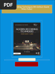Get Modern Recording Techniques 9th Edition David Miles Huber free all chapters