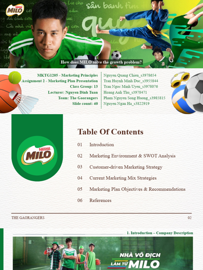 MILO Marketing Plan Overview | PDF | Brand | Grocery Store