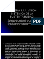 Vision Sistematica de La Sustentabilidad