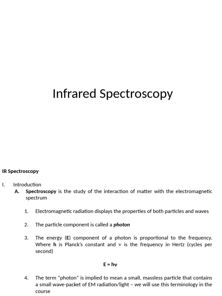 Understanding Infrared Spectroscopy Basics | PDF | Electromagnetic ...