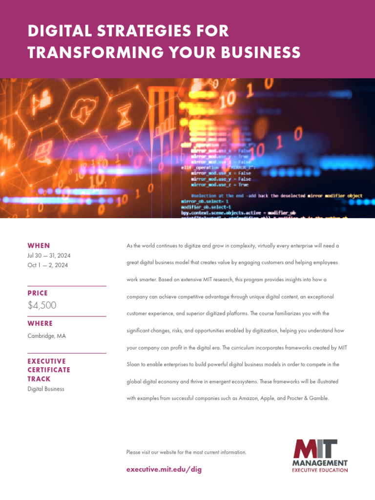 Digital Strategies For Transforming Your Business | PDF | Business ...
