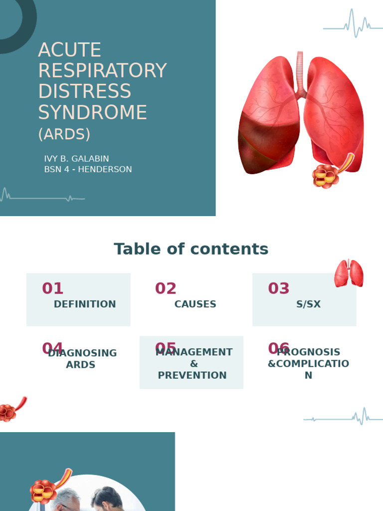 Understanding Acute Respiratory Distress Syndrome | PDF | Pneumonia ...